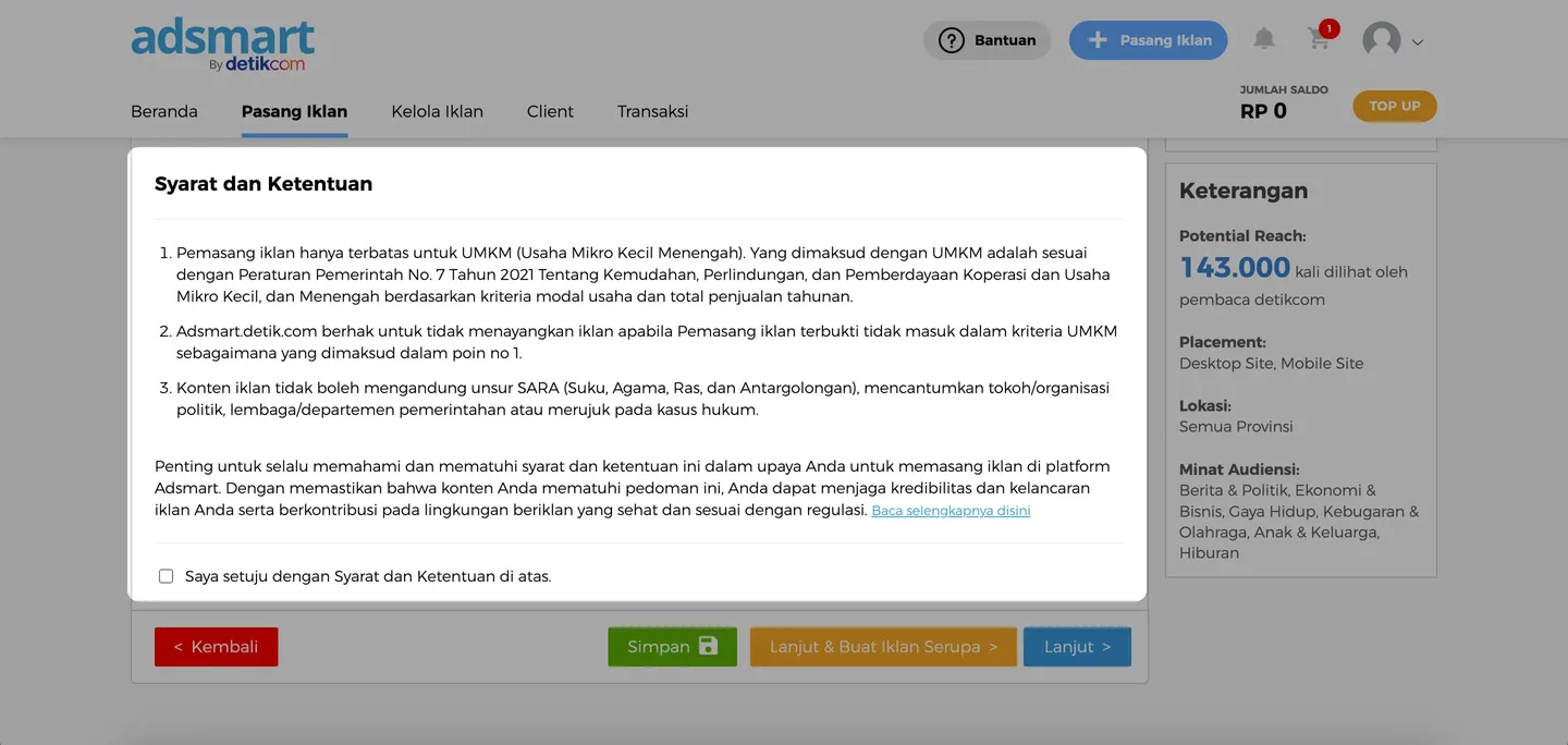 Syarat dan Ketentuan