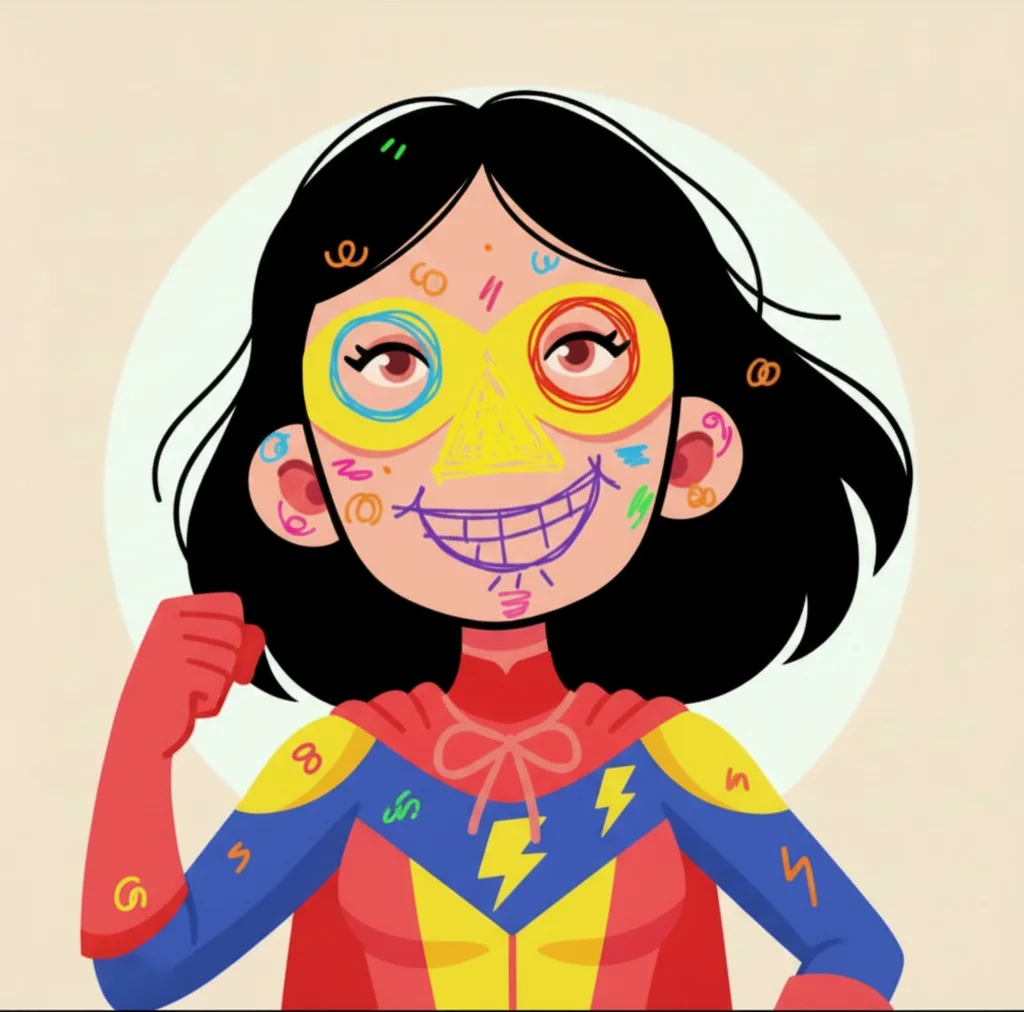 Sketsa wajah karya Dewi